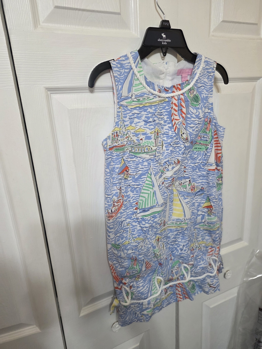 Lilly Pulitzer Blue Nautical Sailboat Print Dress